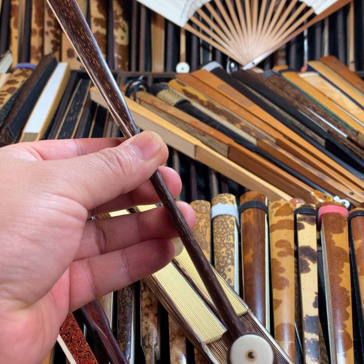 【闪购商品】扇子h**o手工制作芝麻折扇