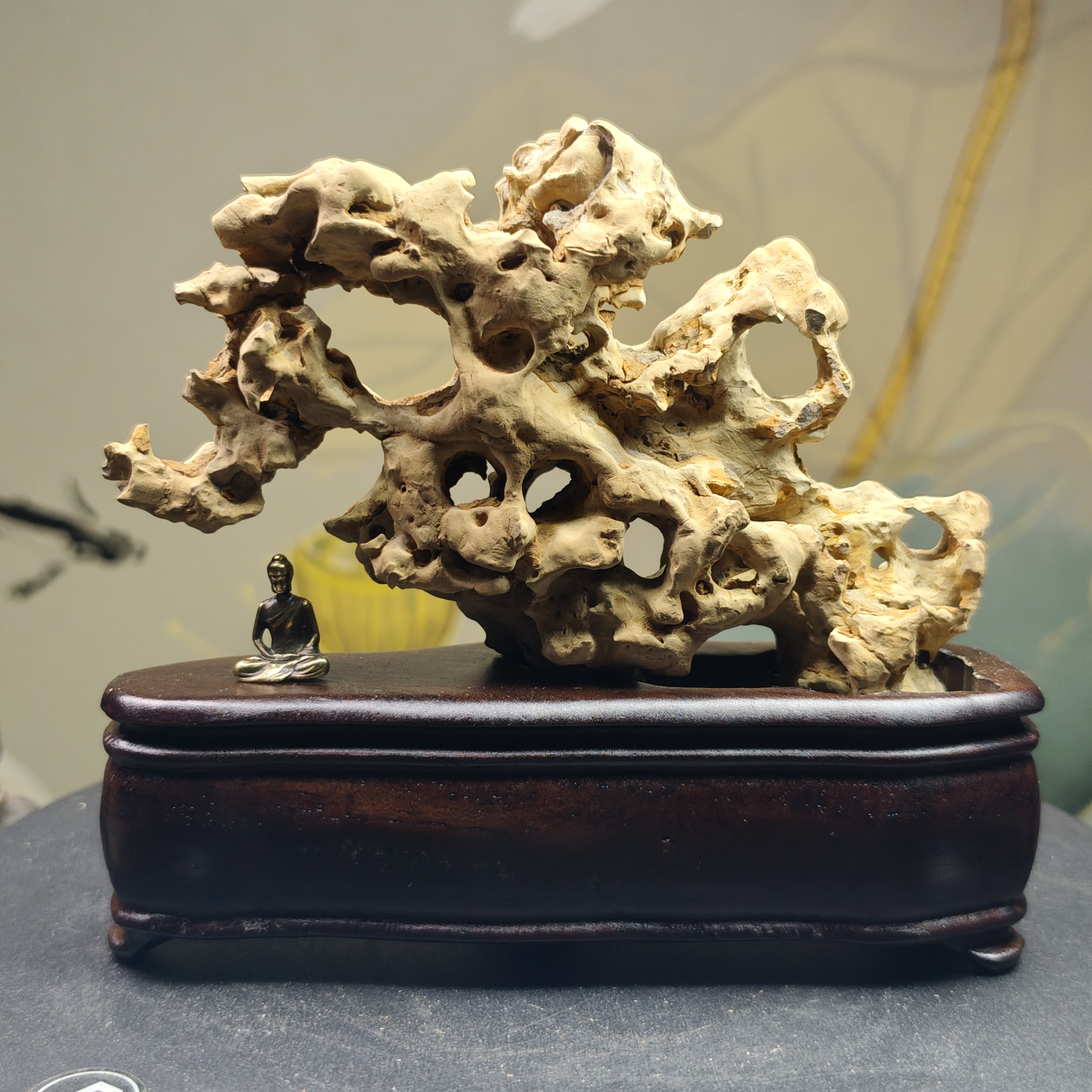 精品太湖水石香薰炉 尺寸:13.5cm长X12cm高