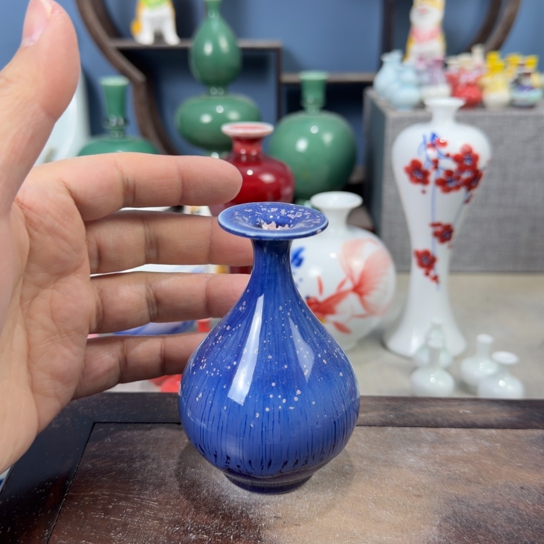 陶瓷手工小花器摆件