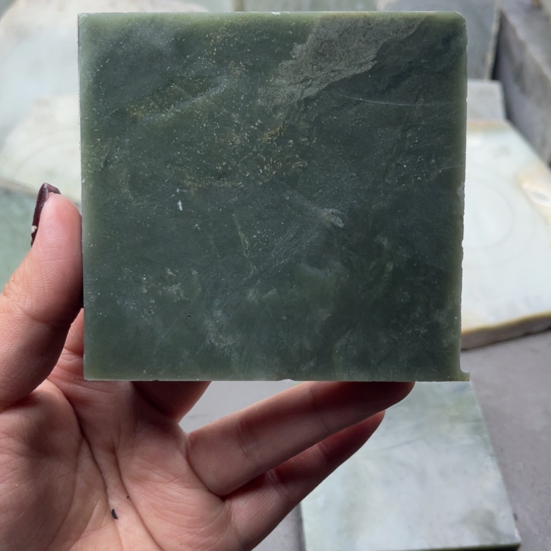 花***和田玉未镶嵌手镯定制手镯