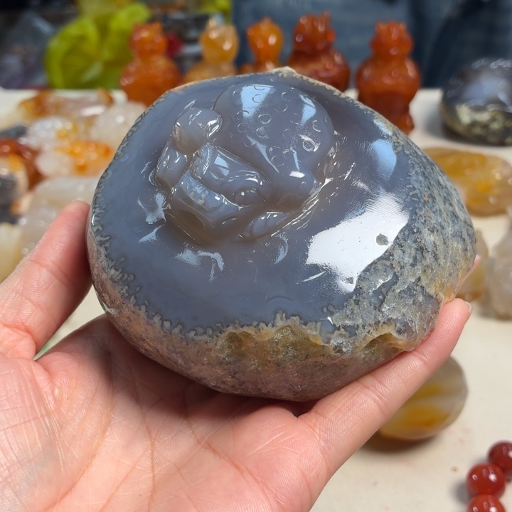 玛瑙/玉髓未镶嵌吊坠(不含链)