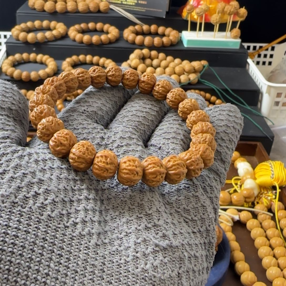 把件猴头核桃9加全品奶酪猴头手串