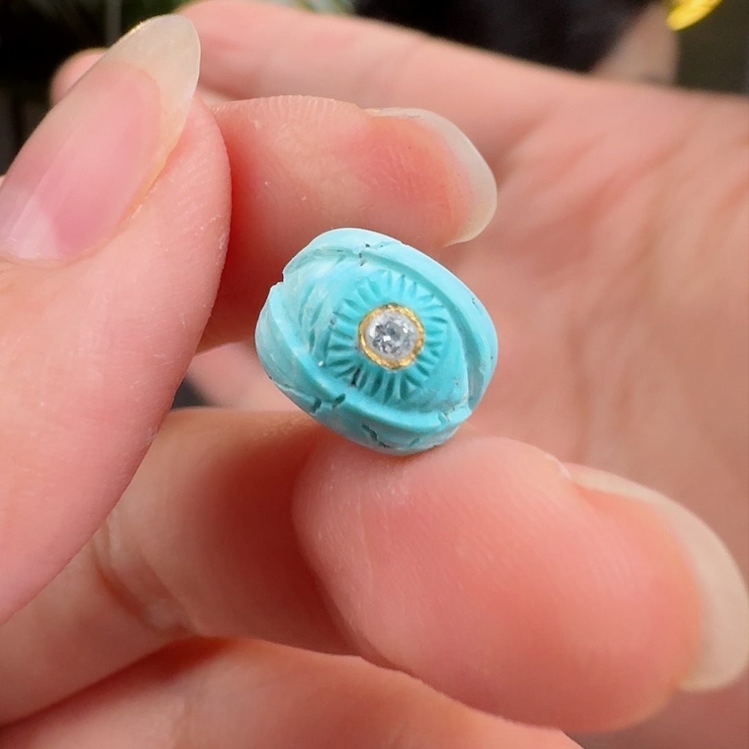 绿松石珠宝奇石未镶嵌