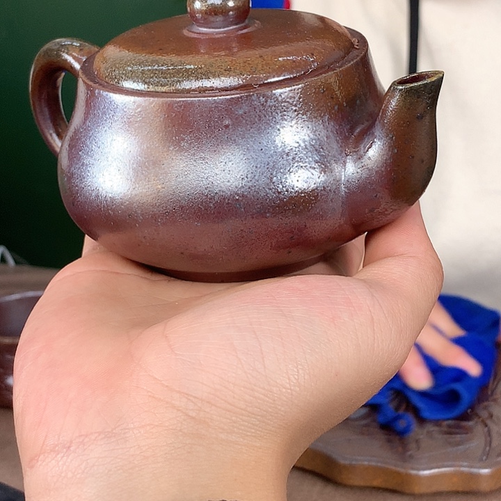 紫砂柴烧纯自然柴烧