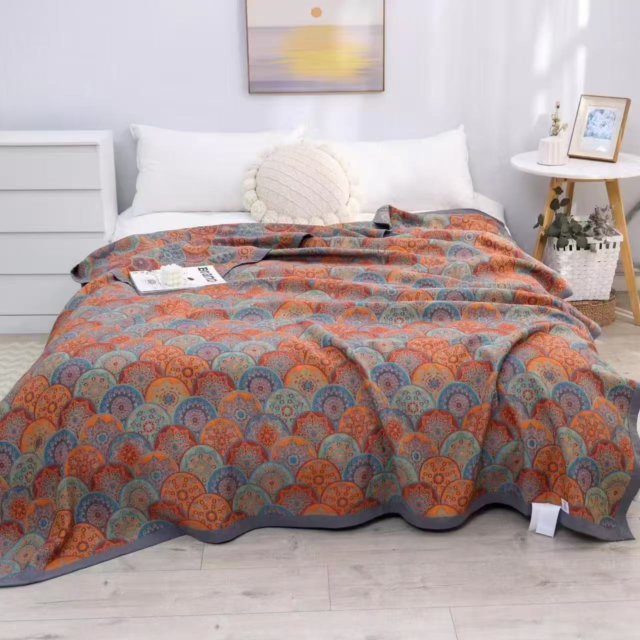  【东方雅床盖】2.0*2.3M高端A类柔软亲肤透气隔脏可机洗四季床盖