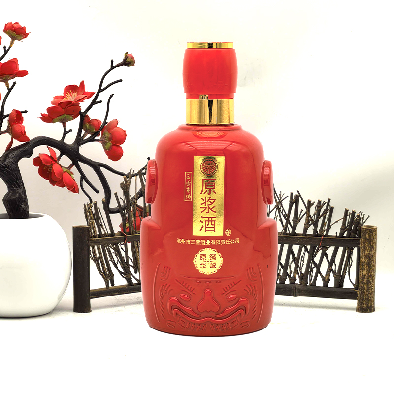 力享三曹酒业  原浆酒 红瓶 优级浓香52度500ml*1