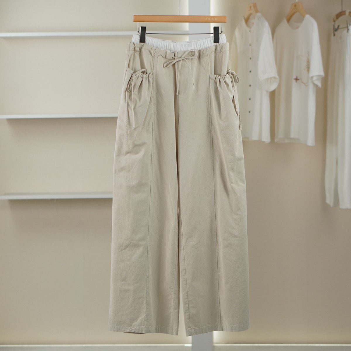 麦迪尚品【文M】51216274 含棉拼色腰头工装裤春夏女装专柜撤柜