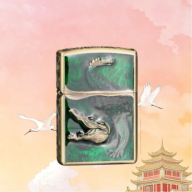 ZORRO佐罗鳄鱼防风打火机男士送男友达人c15699无油