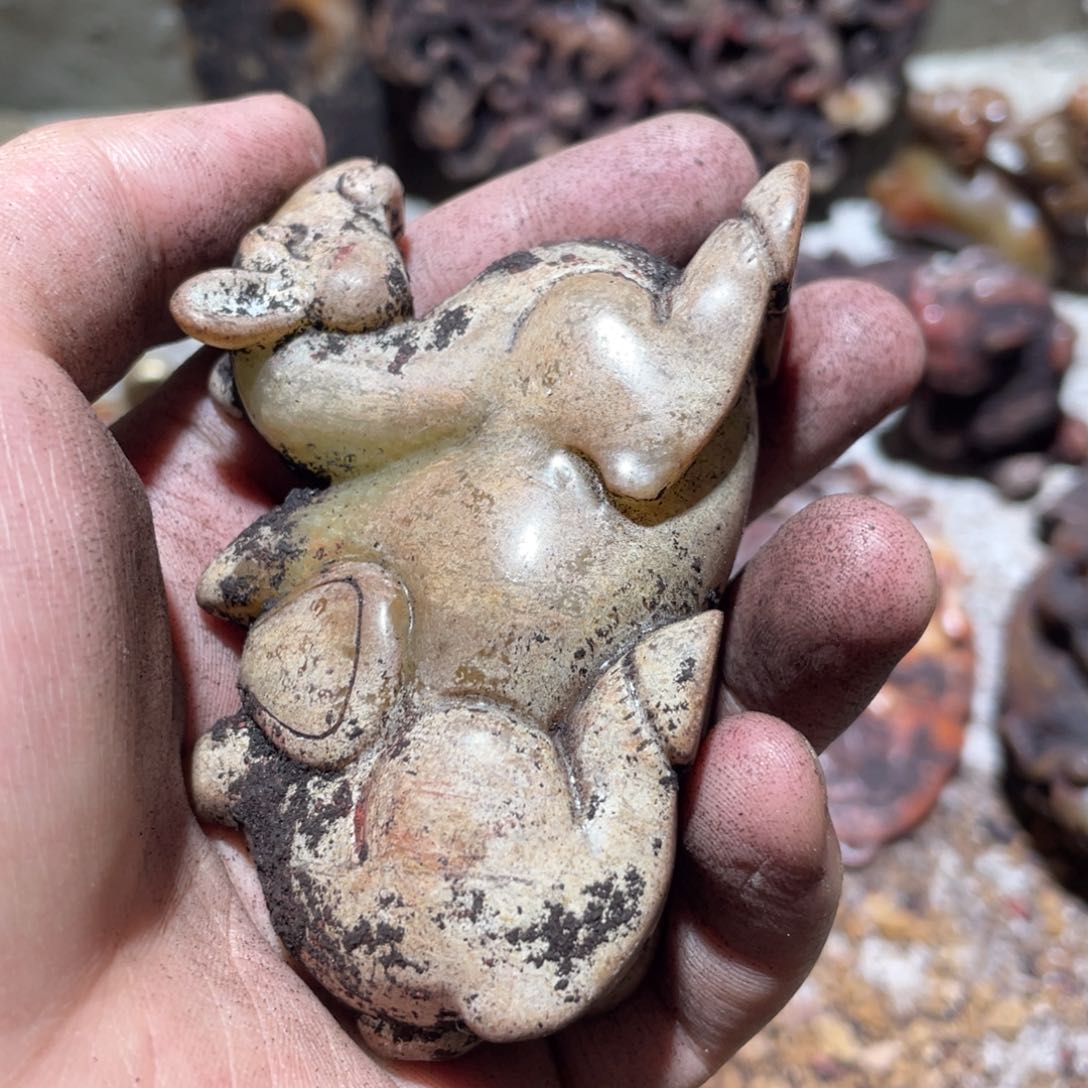 和田玉（糖玉）未镶嵌挂件牢**命