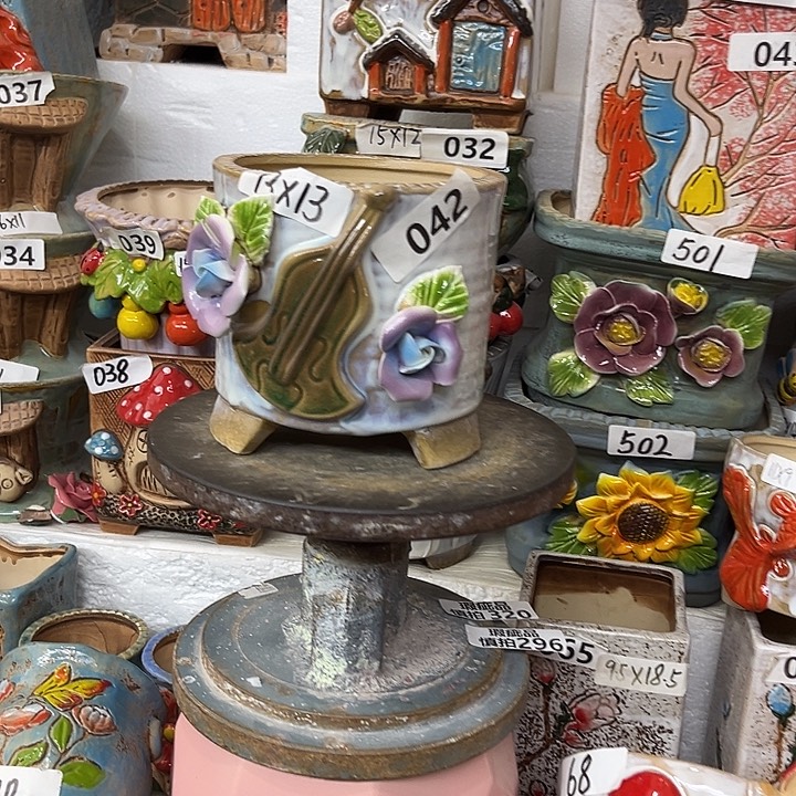 粗陶材质多肉花盆