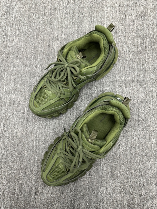 99新 Balenciaga/巴黎世家 41 巴黎世家track 老爹鞋 军绿色
