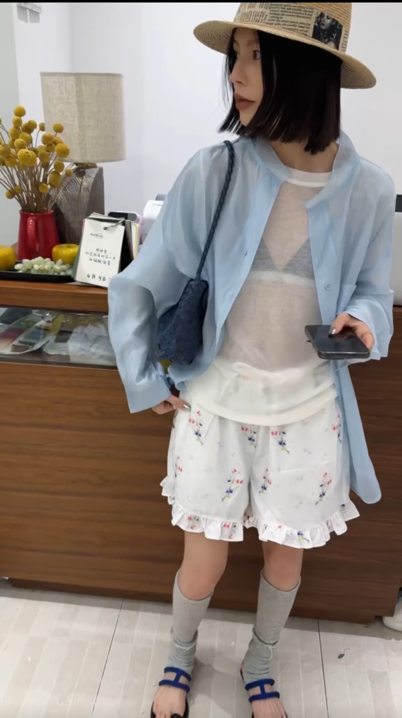 ZLAbout-us【夏季新品】设计感薄款轻盈微透垂感长袖防晒衬衫