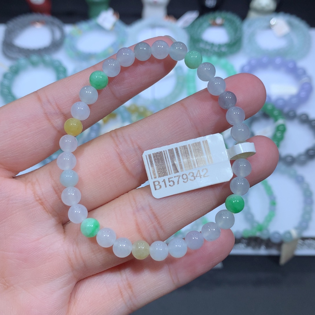 未镶嵌手串翡翠天然