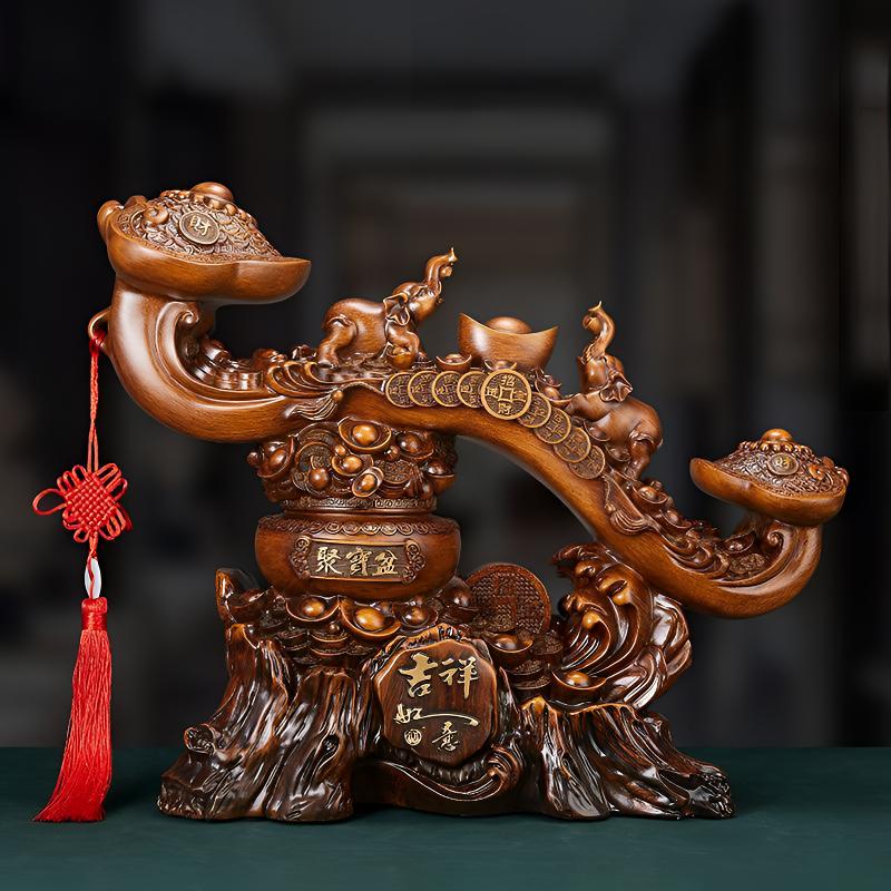 【吉祥如意】如意客厅乔迁新居酒柜电视柜办公室装饰公司开业礼品