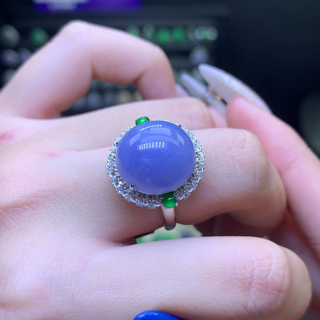 翡翠颈饰18K金镶嵌天然