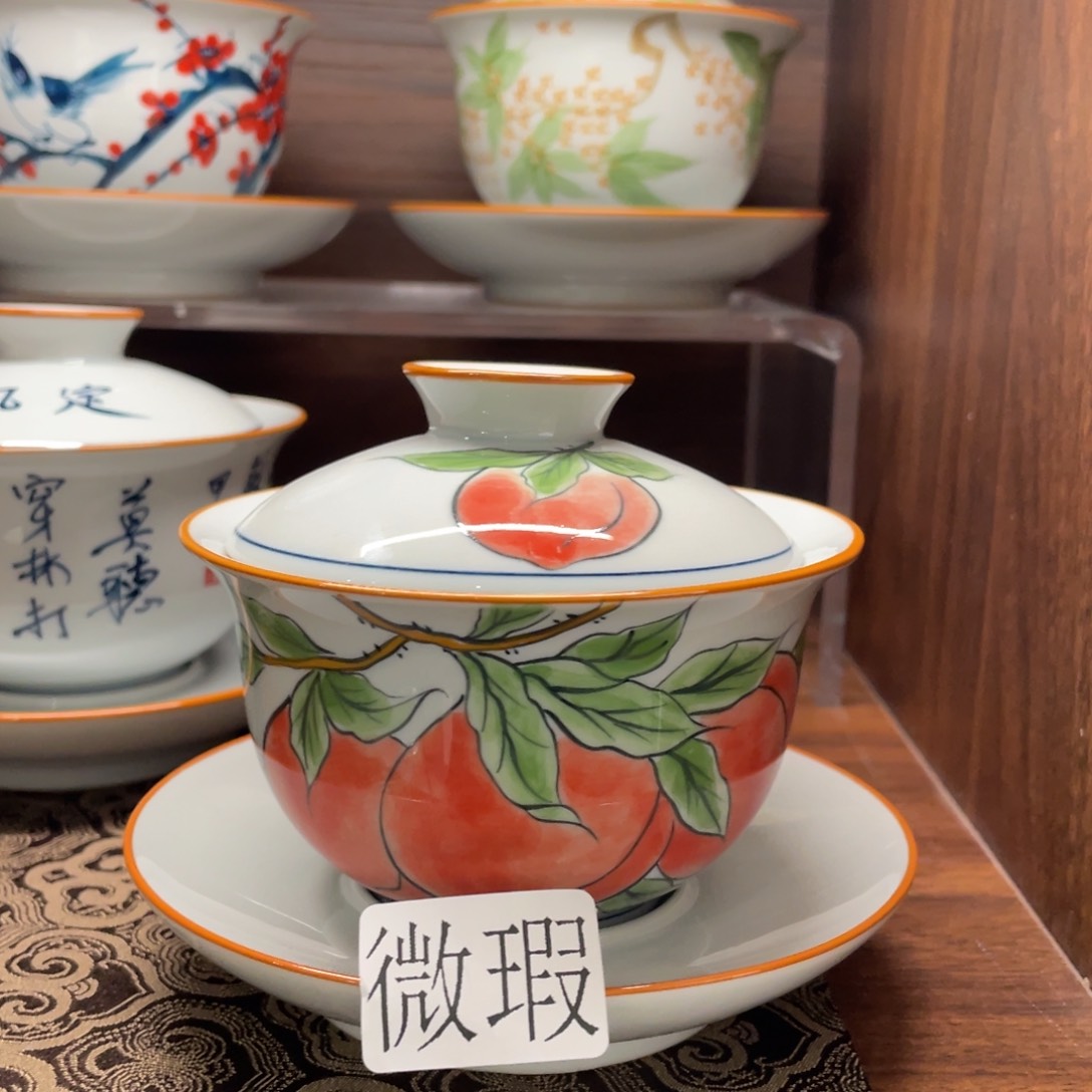 微瑕釉下彩纯手绘