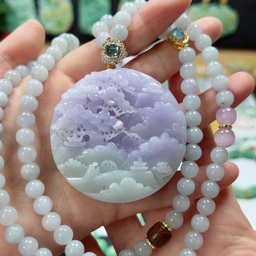 颈饰未镶嵌翡翠吊坠