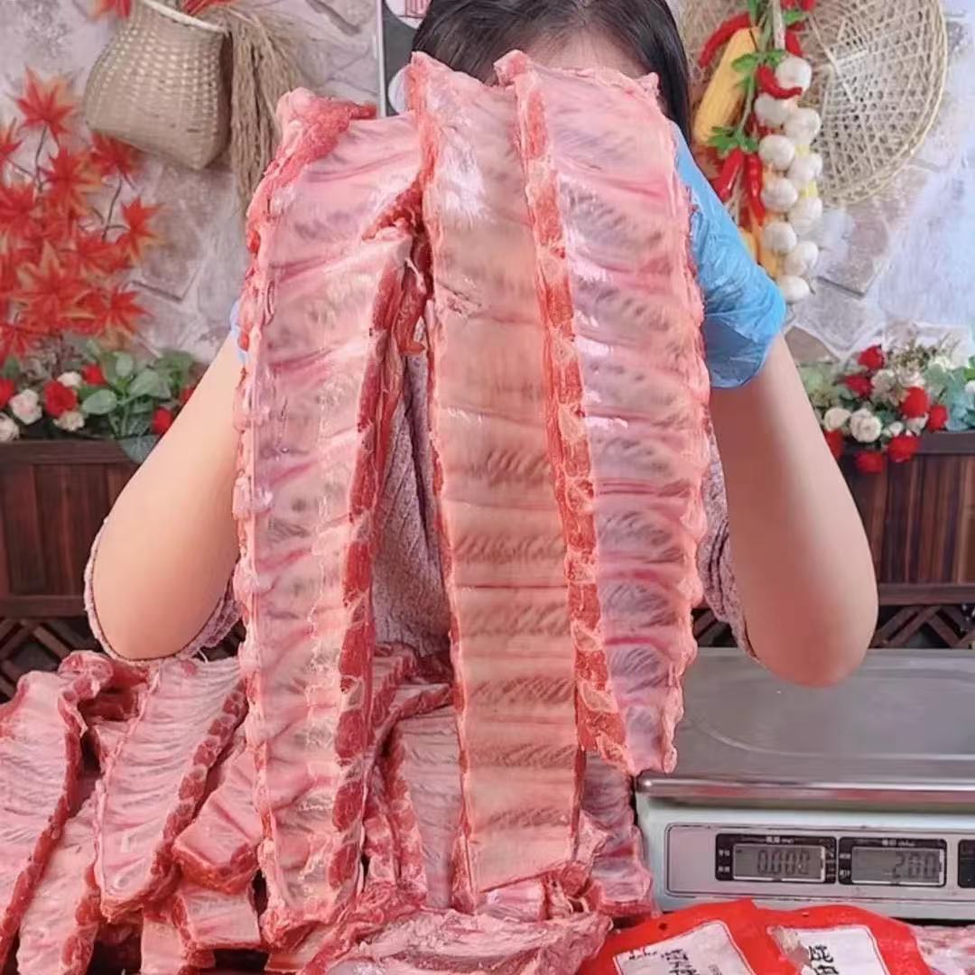 【当日现货】散养黑猪寸排，无脊骨，精品寸排5斤