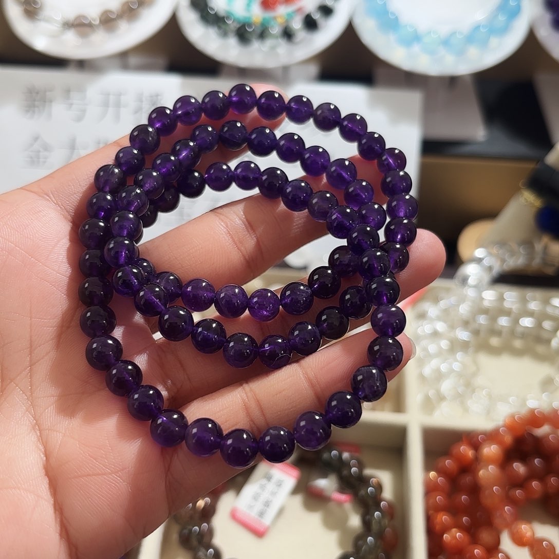 未镶嵌手链水晶手串多圈