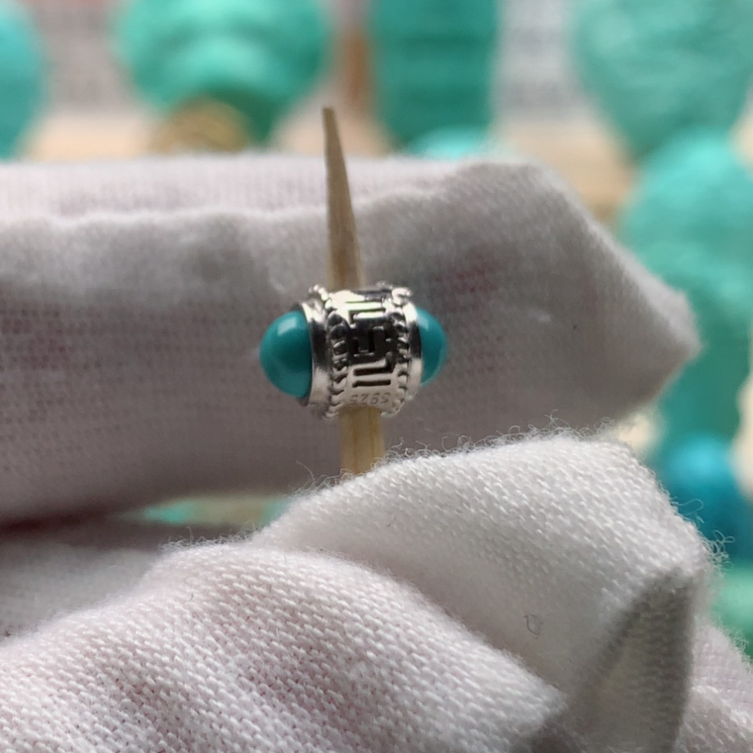 绿松石配饰银S925镶嵌