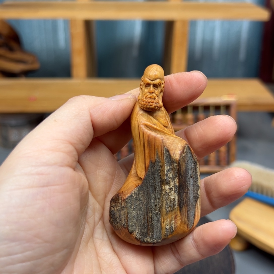 柏木崖柏木摆件手把件，23