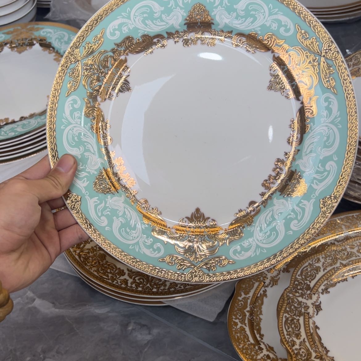 【闪购商品】瓷片10.5寸平盘两个一单福利价