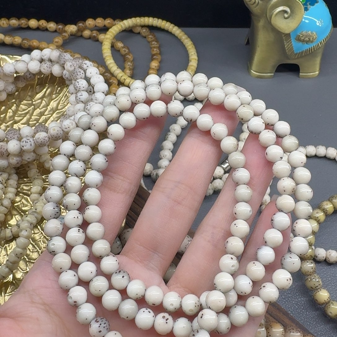 吊坠星月菩提6圆珠大留白小冰糖108