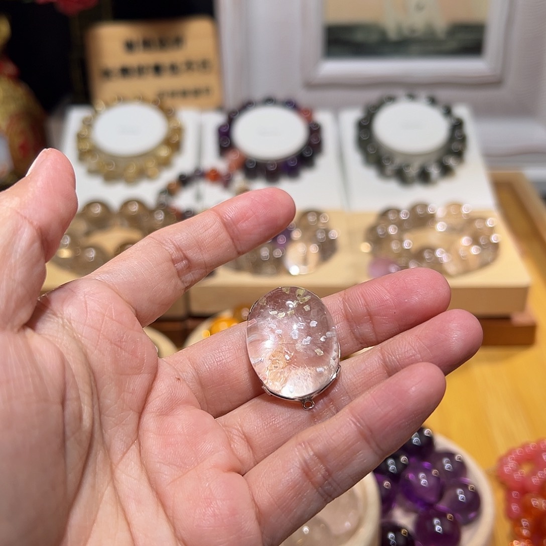 *****水晶吊坠(不含链)未镶嵌蛋面