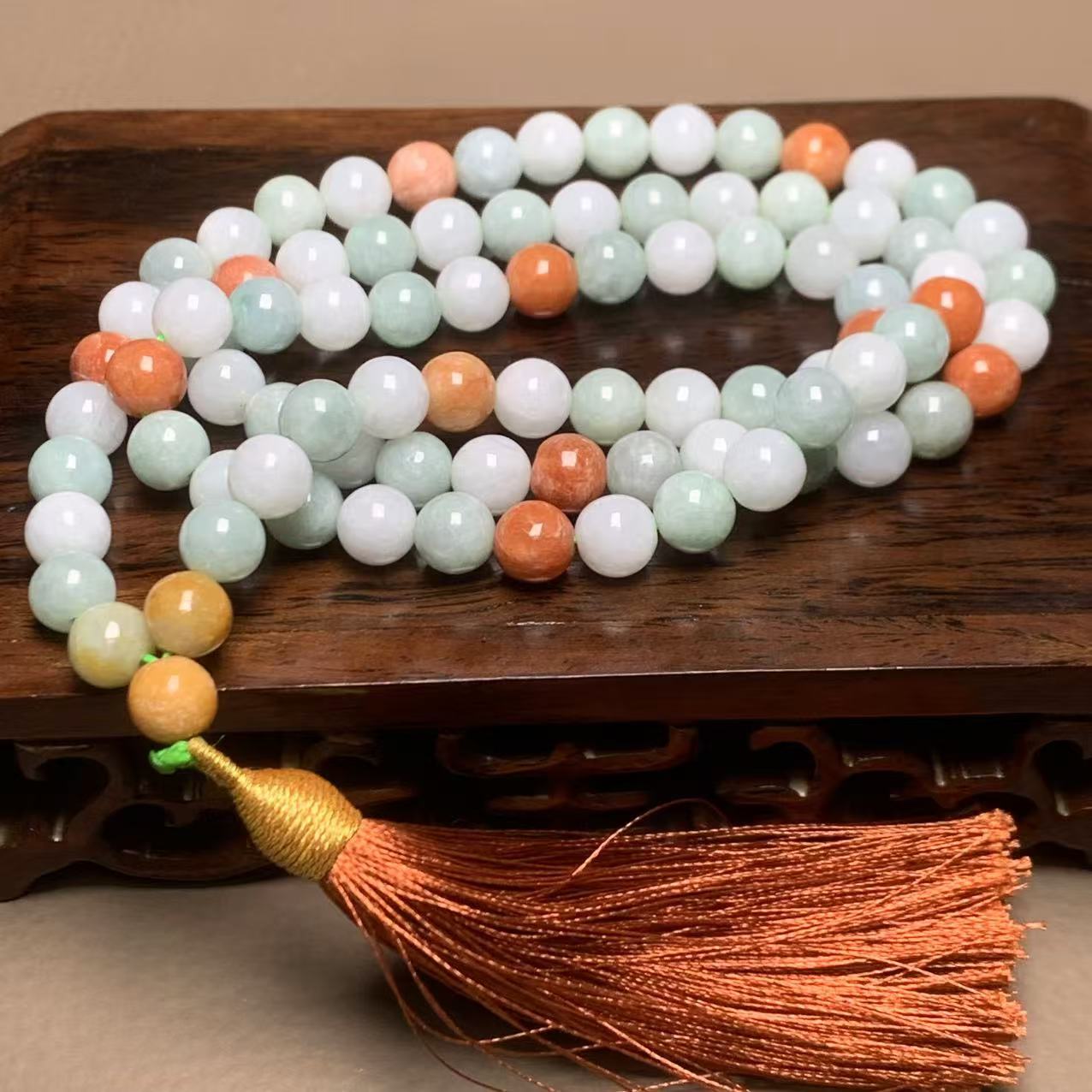 A1045珠宝玉石A货翡翠项链