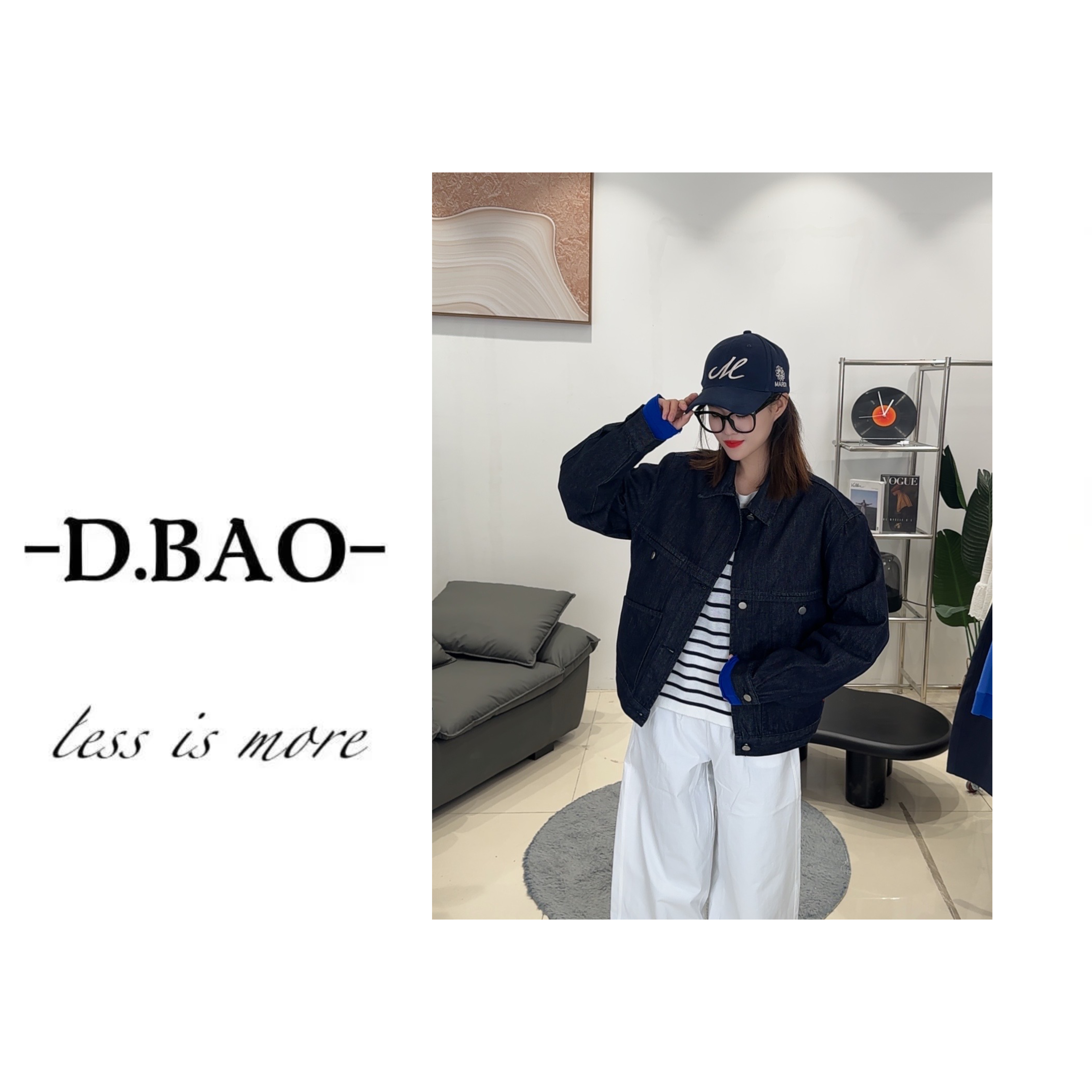 MUMU-【赴春之约】水洗复古时髦百搭牛仔外套229号