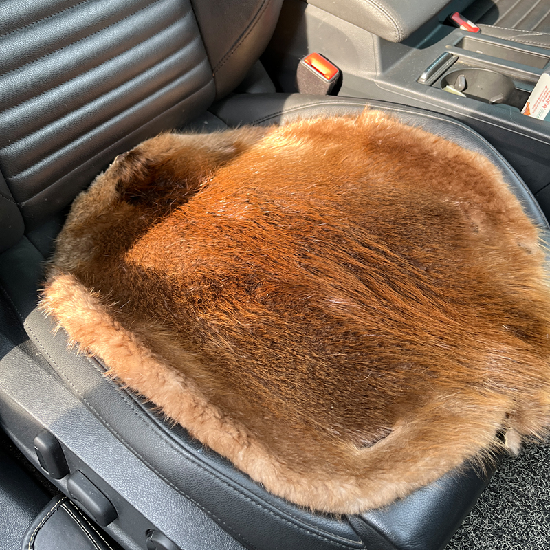真皮毛一体坐垫整皮车垫沙发垫冬季保暖舒适