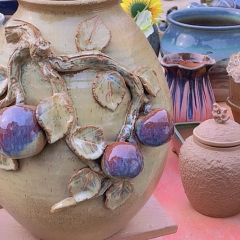 紫砂花盆高度36.5楼14无孔