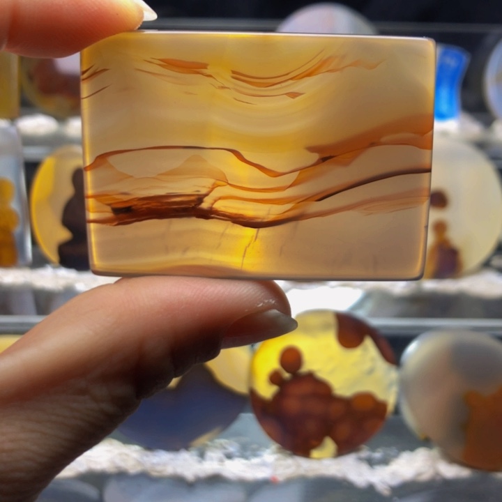 合金玛瑙/玉髓珠宝奇石28