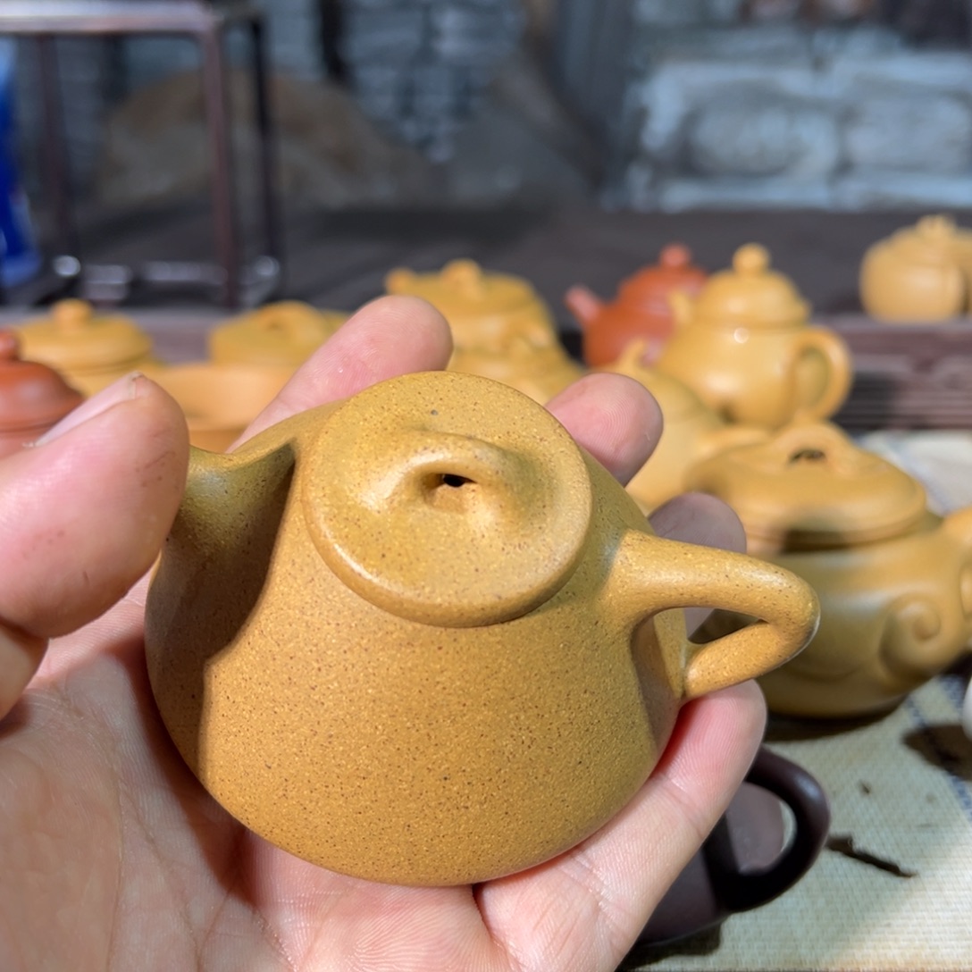 一***风茶壶紫砂手工制作