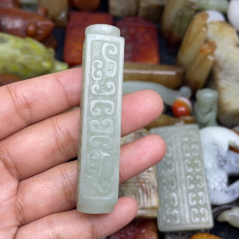 和田玉未镶嵌颈饰26