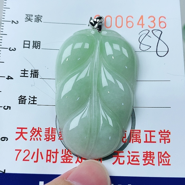 翡翠颈饰银S925镶嵌翡翠