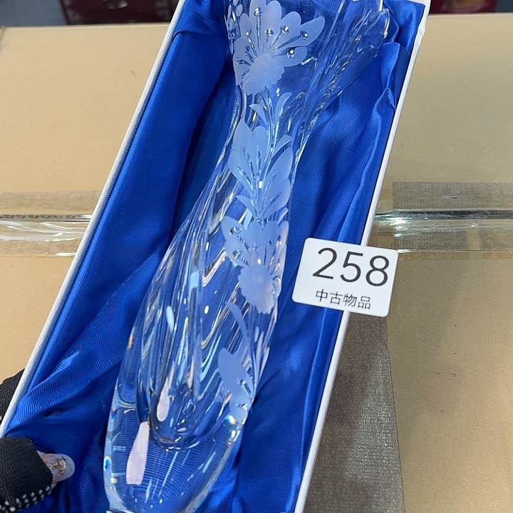 水晶玻璃吸管款带原盒