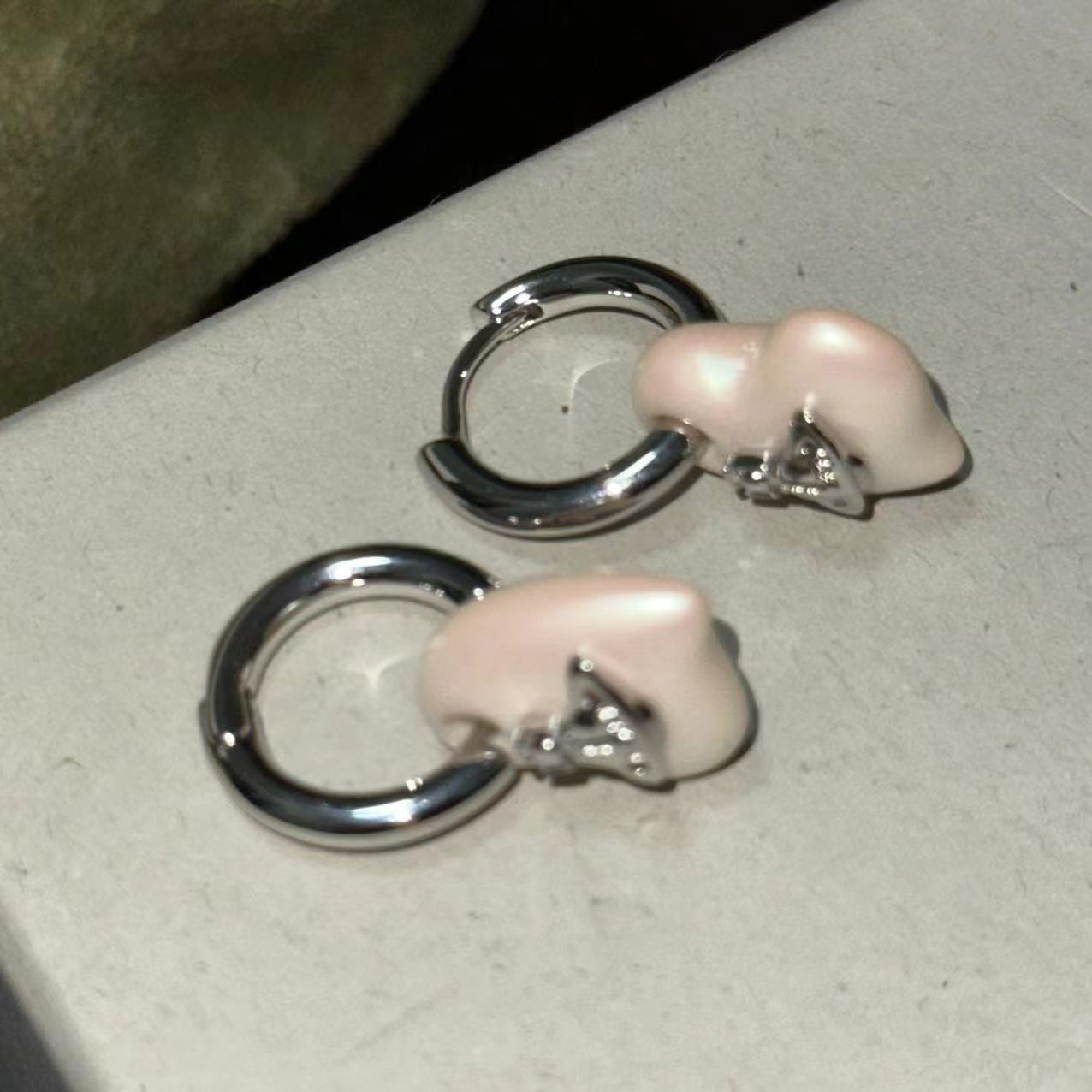 铜合金耳饰 爱心简约精致耳扣-67190