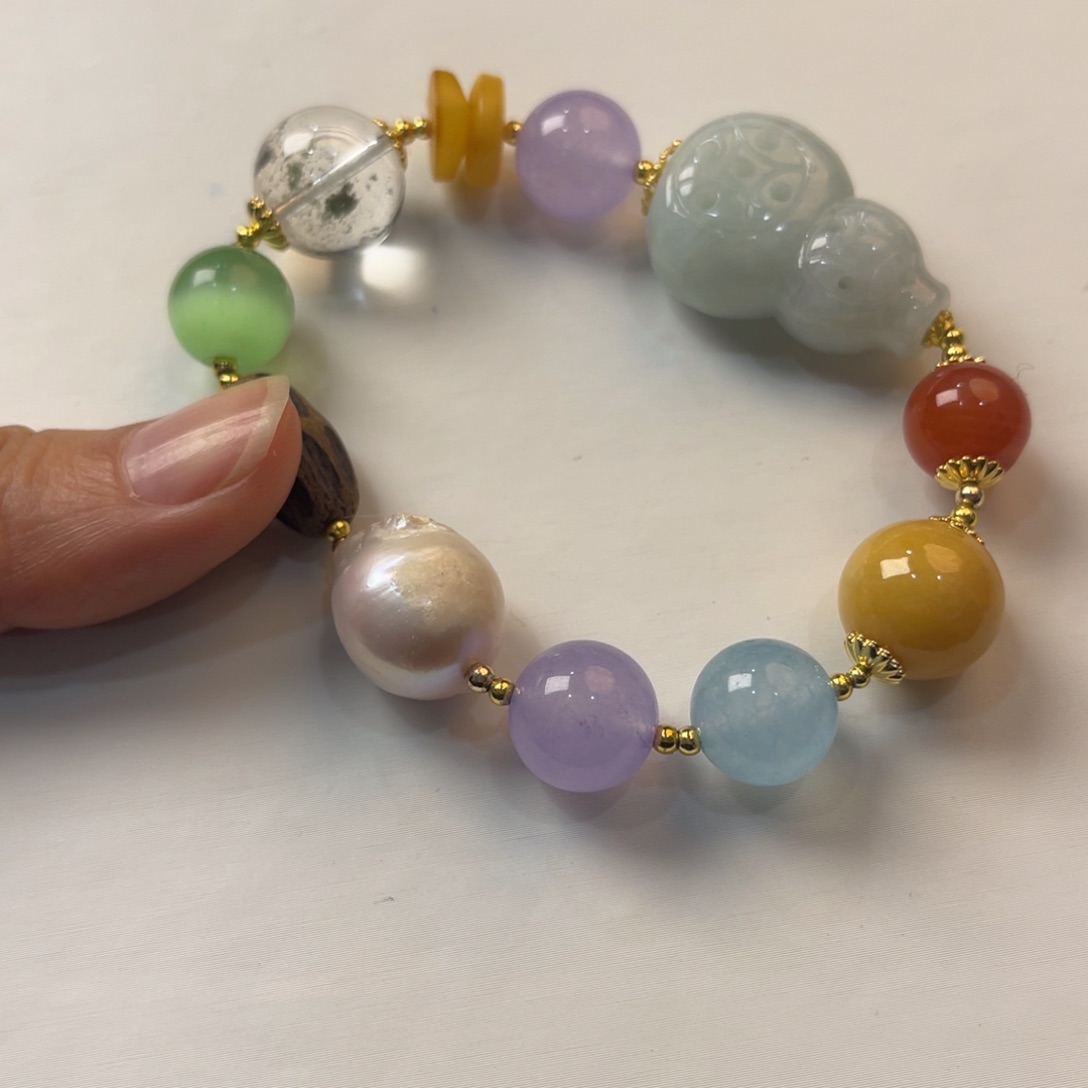 翡翠手链未镶嵌手串