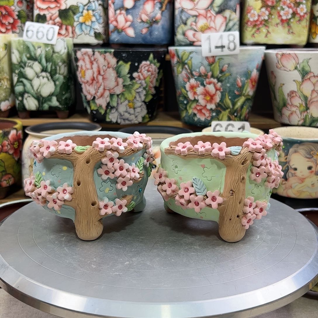 景德镇陶瓷花盆景德镇陶瓷花盆