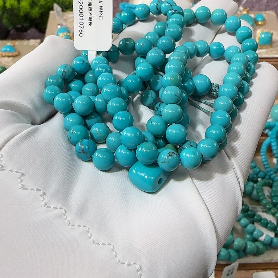 用***4绿松石未镶嵌6mm➕108和三通