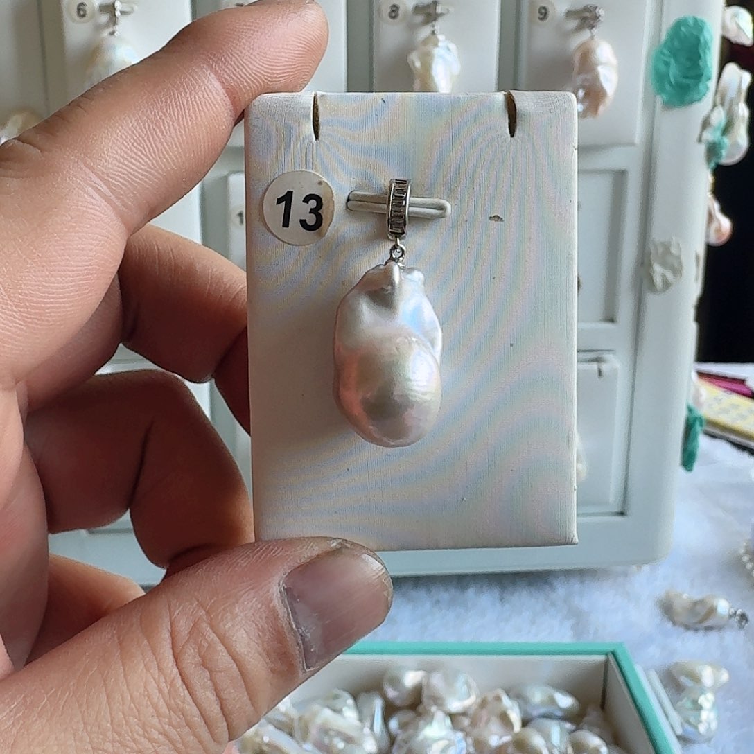 淡水珍珠颈饰银S925镶嵌