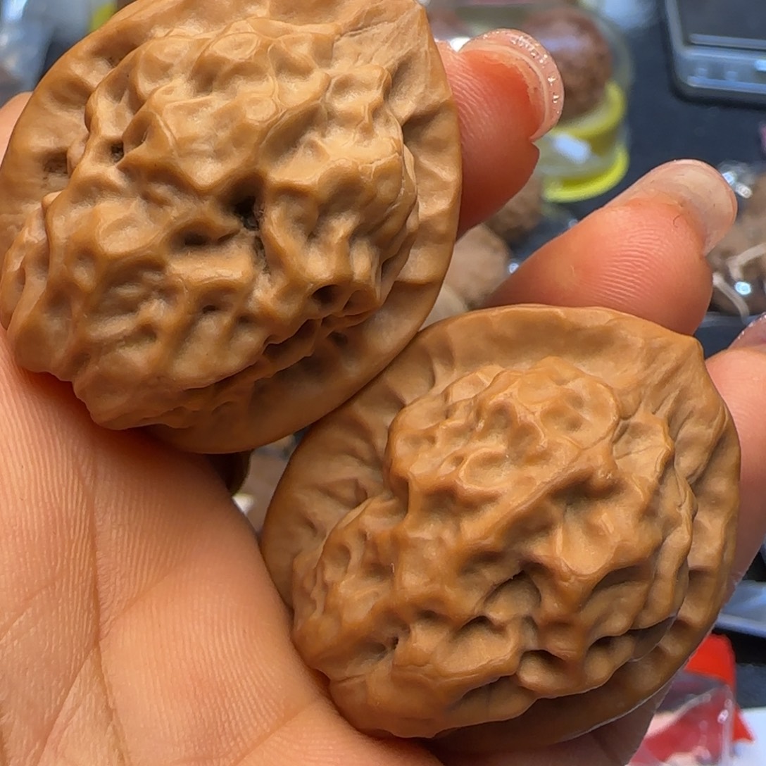 E***i吊坠文玩核桃33全品蓟县蛤蟆眼