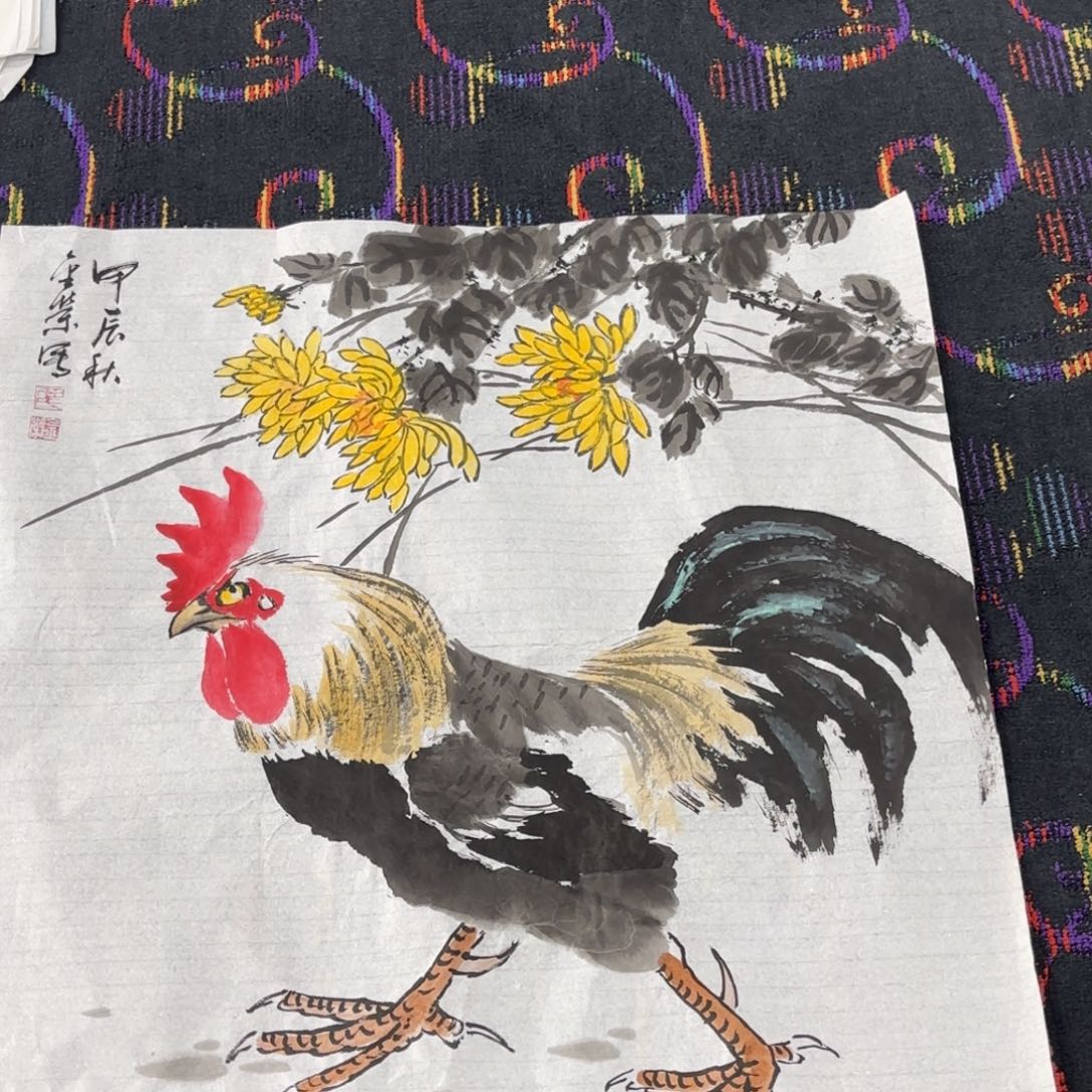国画金荣老师四尺斗方婉