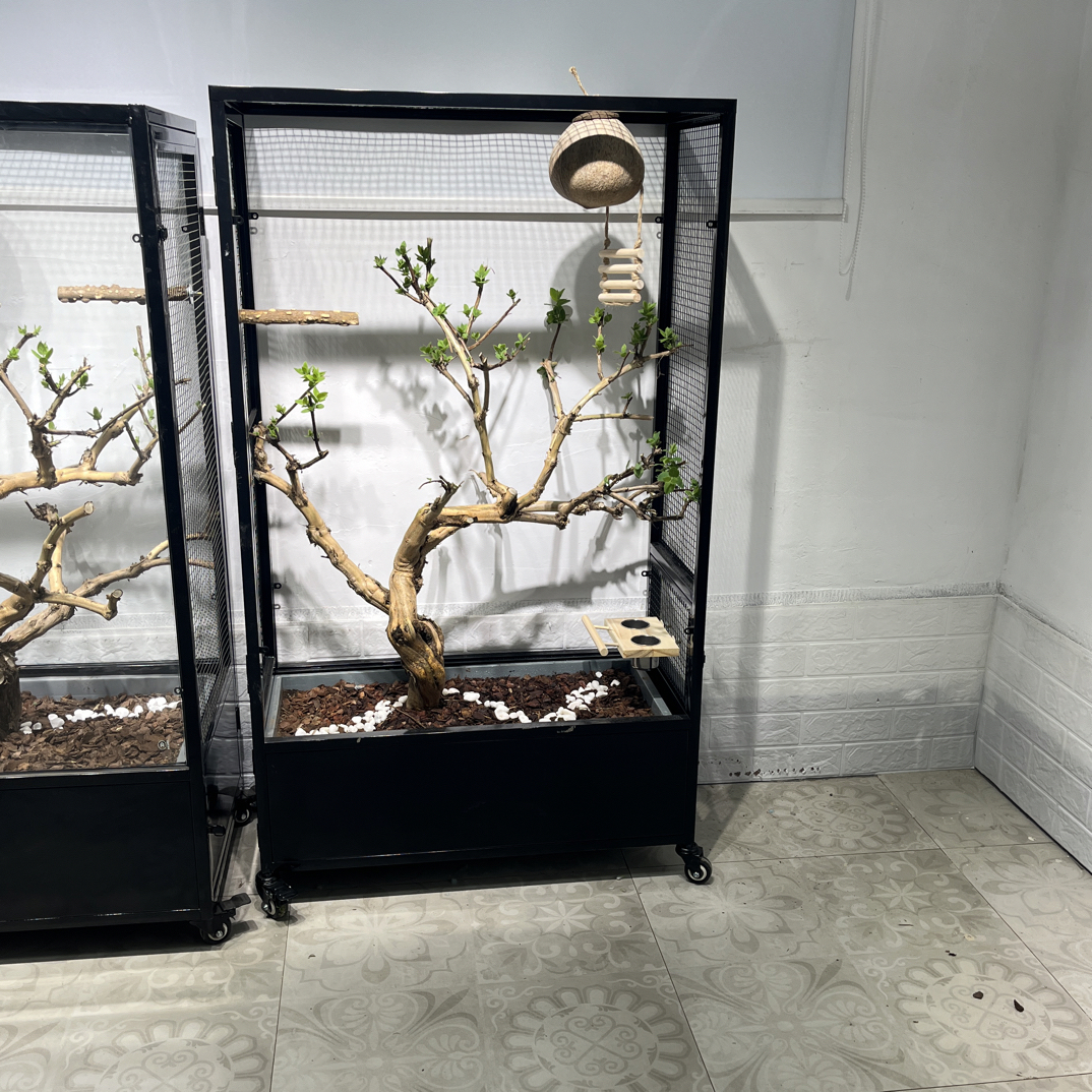 中号四开门1300×750×350生态鸟笼两用款