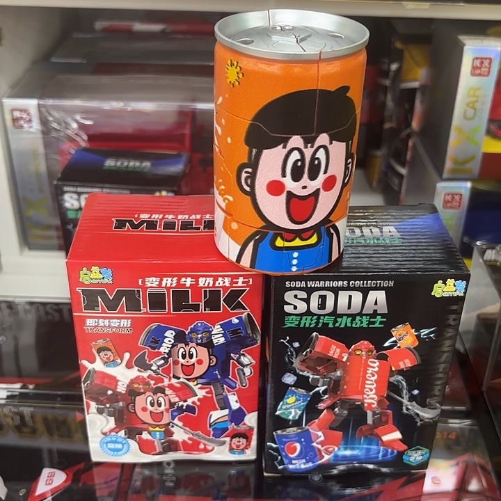 五个混装变形汽水战士