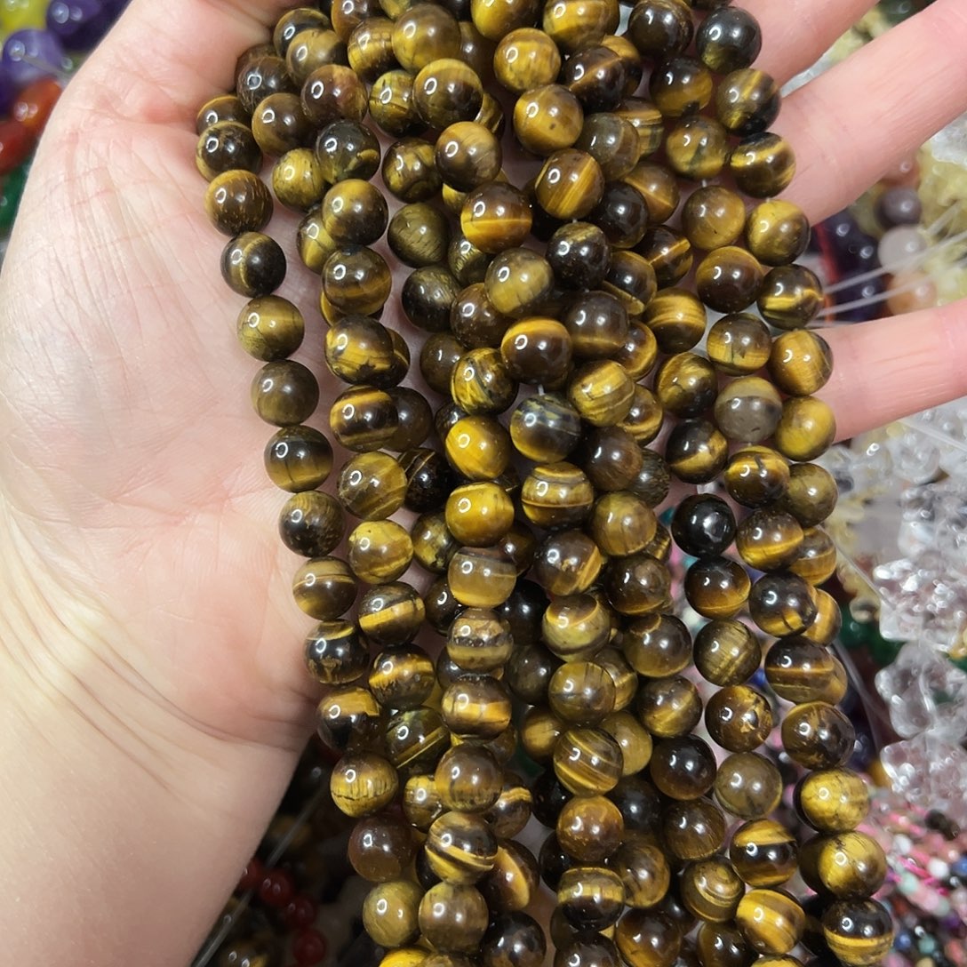 玛瑙/玉髓未镶嵌珠宝半成品，卡8黄虎一条