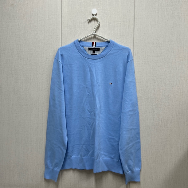 tommy hilfiger/汤米 to221 浅蓝毛衣 时尚休闲