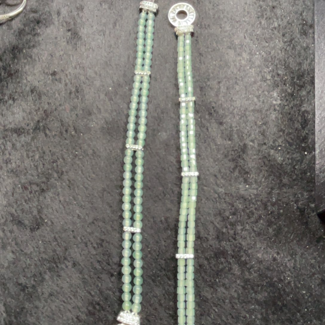 翡翠银S925镶嵌戒指