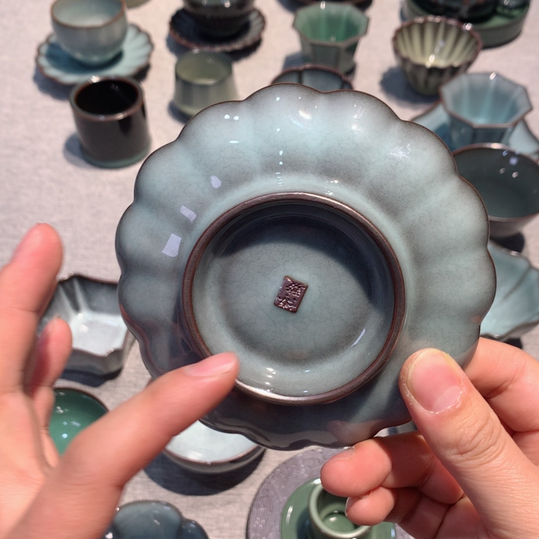 糖**脊龙泉青瓷茶具杯垫